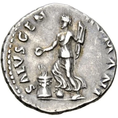 Denarius - Galba SALVS GEN HVMANI back