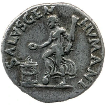 Denarius - Galba SALVS GEN HVMANI back