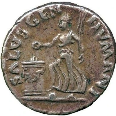 Denarius - Galba SALVS GEN HVMANI back