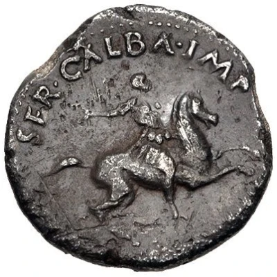 Denarius - Galba TRES GALLIAE front