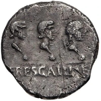 Denarius - Galba TRES GALLIAE back