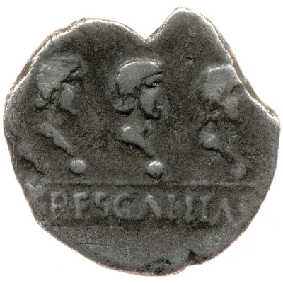 Denarius - Galba TRES GALLIAE back
