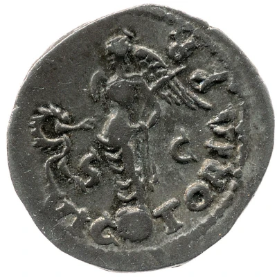 Denarius - Galba VICTORIA P R S C; Victory back
