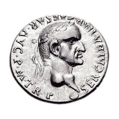 Denarius - Galba VIRTVS; Virtus front