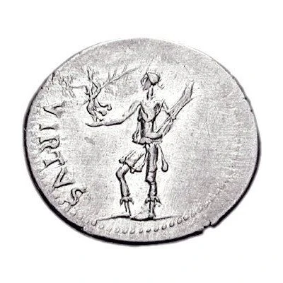 Denarius - Galba VIRTVS; Virtus back