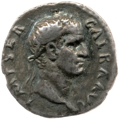Denarius - Galba VIRTVS; Virtus front
