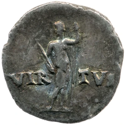 Denarius - Galba VIRTVS; Virtus back