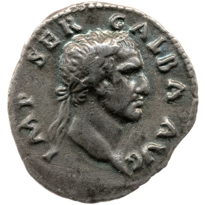 Denarius - Galba VIRTVS; Virtus front