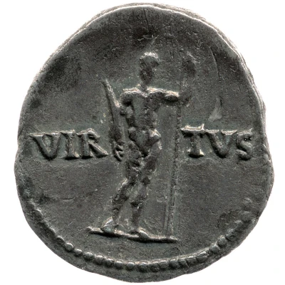 Denarius - Galba VIRTVS; Virtus back