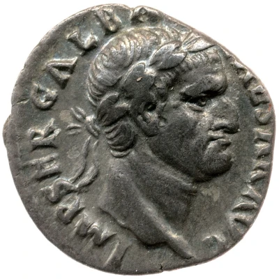 Denarius - Galba VIRTVS; Virtus front