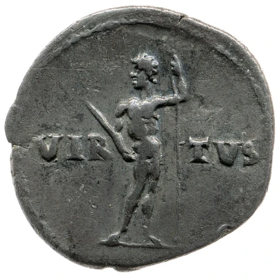 Denarius - Galba VIRTVS; Virtus back