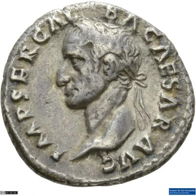 Denarius - Galba VIRTVS; Virtus front