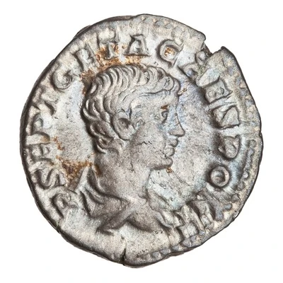 Denarius - Geta FELICITAS AVGG; Felicitas front