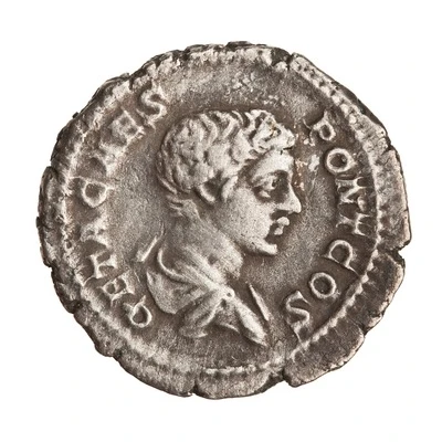 Denarius - Geta FELICITAS AVGG; Felicitas front
