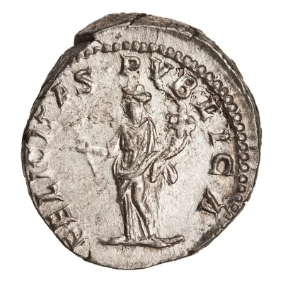 Denarius - Geta FELICITAS PVBLICA; Felicitas back