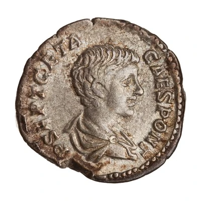 Denarius - Geta FELICITAS PVBLICA; Felicitas front