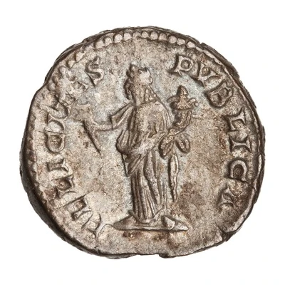 Denarius - Geta FELICITAS PVBLICA; Felicitas back