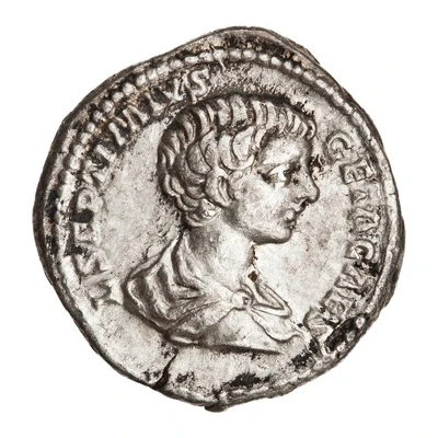 Denarius - Geta FELICITAS TEMPOR; Felicitas front