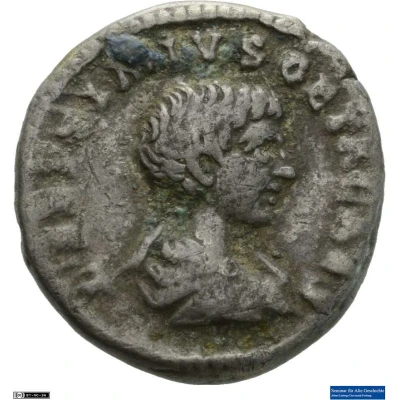 Denarius - Geta FELICITAS TEMPOR; Felicitas front