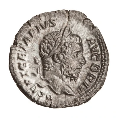 Denarius - Geta LIBERALITAS AVG V; Liberalitas front