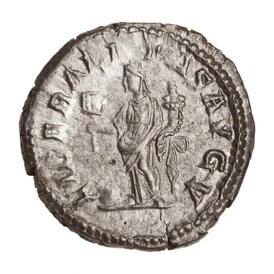 Denarius - Geta LIBERALITAS AVG V; Liberalitas back