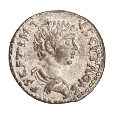 Denarius - Geta MARTI VICTORI; Mars front