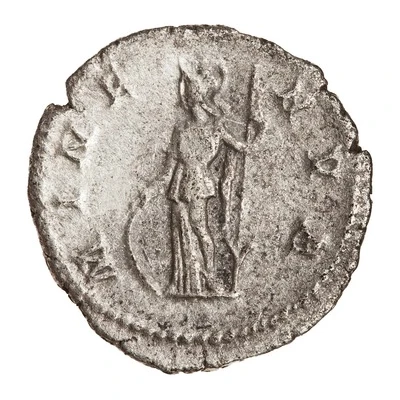 Denarius - Geta MINERVA; Minerva back