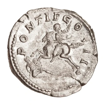 Denarius - Geta PONTIF COS II back