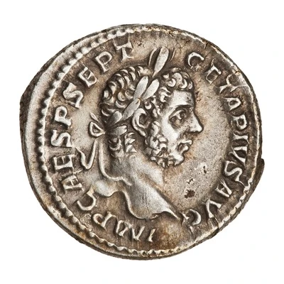 Denarius - Geta PONTIF TR P COS II; Genius front
