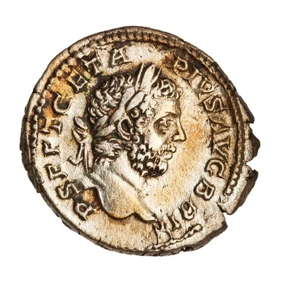 Denarius - Geta PONTIF TR P II COS; Felicitas front