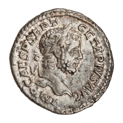Denarius - Geta PONTIF TR P II COS; Felicitas front