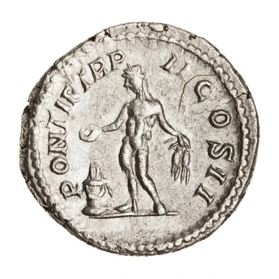 Denarius - Geta PONTIF TR P II COS; Genius back