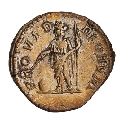 Denarius - Geta PROVID DEORVM; Providentia back