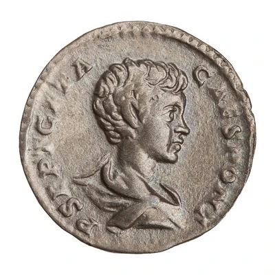 Denarius - Geta SECVRIT IMPERII; Securitas front