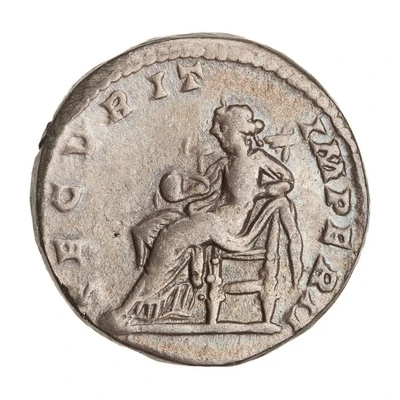Denarius - Geta SECVRIT IMPERII; Securitas back