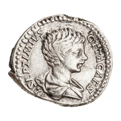 Denarius - Geta SPES PVBLICA; Spes front