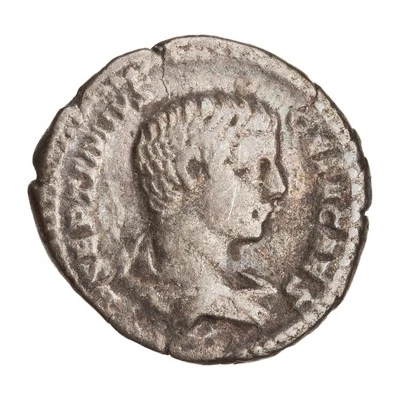 Denarius - Geta, Septimius Severus, and Caracalla PRINC IVVENT COS front