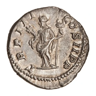 Denarius - Geta TR P III COS II P P; Felicitas back