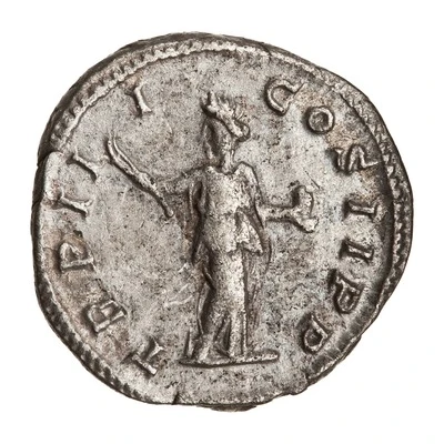 Denarius - Geta TR P III COS II P P; Providentia and Aeternitas back