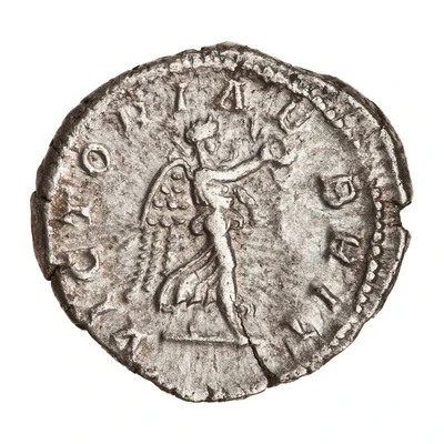 Denarius - Geta VICTORIAE BRIT; Victory back