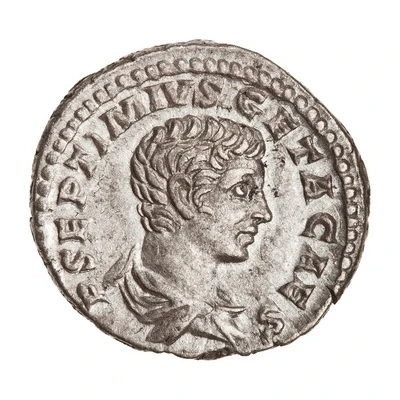 Denarius - Geta VOTA PVBLICA front