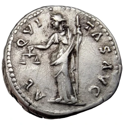 Denarius - Hadrian AEQVITAS AVG; Aequitas back