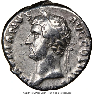 Denarius - Hadrian ANNONA AVG; Aequitas front