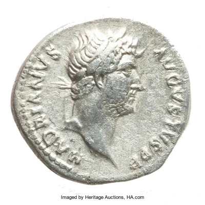 Denarius - Hadrian CLEMENTIA AVG COS III; Clementia front