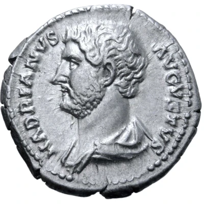 Denarius - Hadrian CLEMENTIA AVG COS III P P; Clementia front