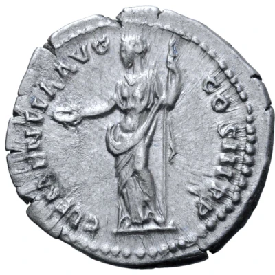 Denarius - Hadrian CLEMENTIA AVG COS III P P; Clementia back