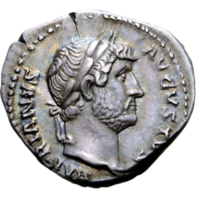 Denarius - Hadrian COS III •; Victory front