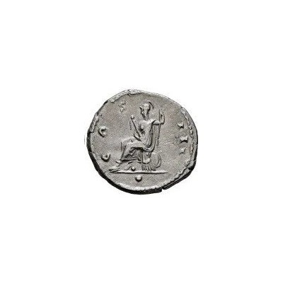 Denarius - Hadrian COS III •; Virtus back