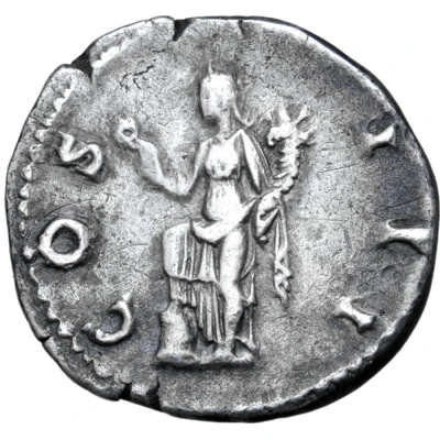 Denarius - Hadrian COS III; Annona back