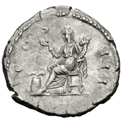 Denarius - Hadrian COS III; Annona back